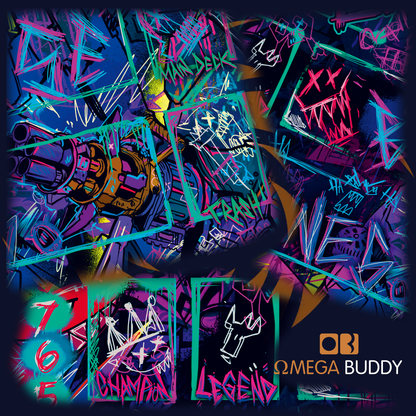 OmegaBuddy – Neon Riftbreaker Limited Edition Playmat