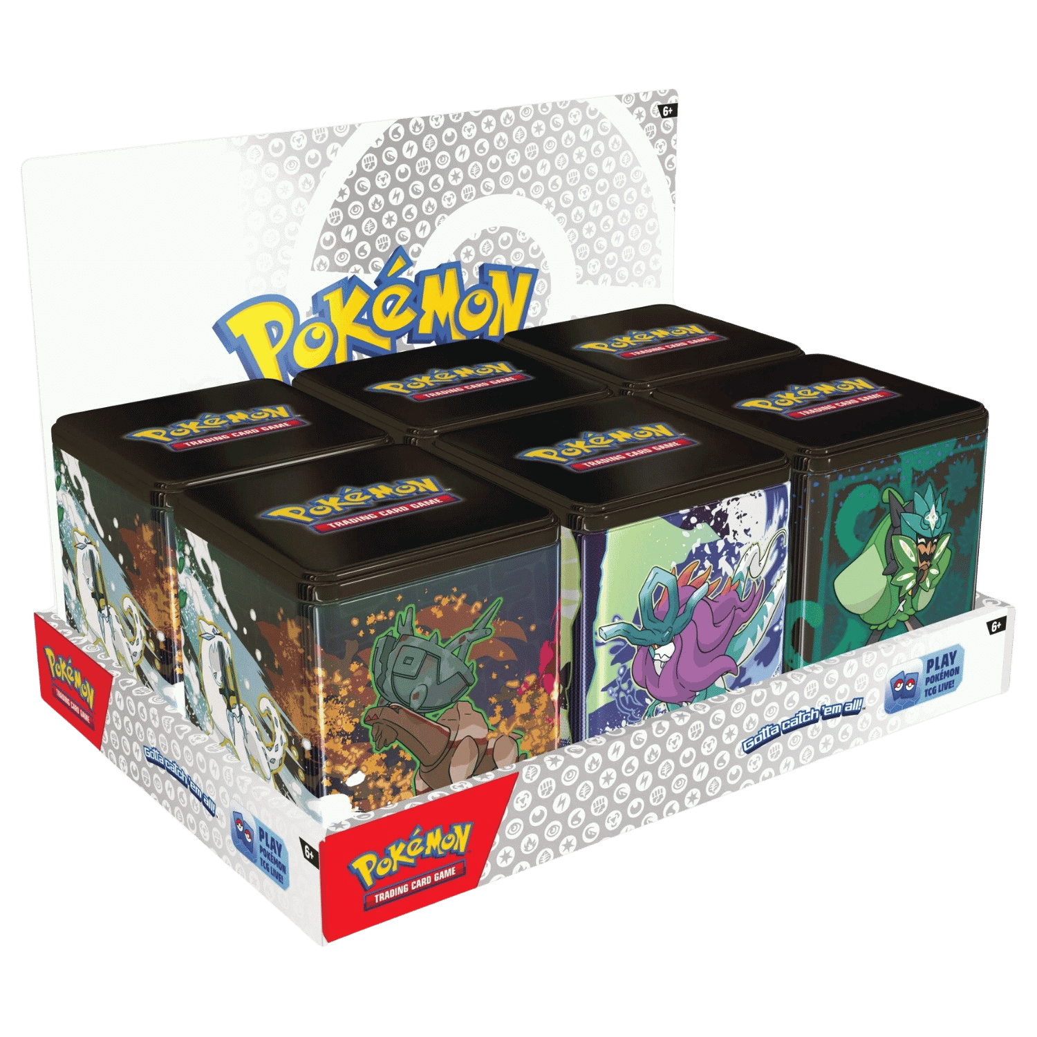 pokemon booster box storage Pokemon TCG: Stacking Tin (Scarlet & Violet 8.5) – Storage Box with Booster Packs & Stickers – OmegaBuddy